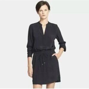 Vince Black Long Sleeve Dress